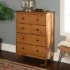 Stiva Classic Mid-Century Modern Vertical 4 Drawer Dresser - Saracina Home -Baxton Furniture Store GUEST 311e1c2a 39b0 466c 9e8a a54ae5fc6acd