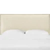 Queen Bella Nail Button Border Headboard Cream Linen/Brass - Skyline Furniture -Baxton Furniture Store GUEST 3169abb3 2bdf 4441 b0d2 a7bf9b19862b