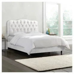 Seville Velvet Upholstered Bed - Skyline Furniture