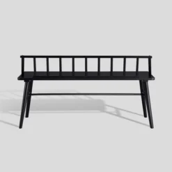 Transitional Low-Back Spindle Entryway Bench - Saracina Home -Baxton Furniture Store GUEST 31e7dde0 f03e 49ae 80f8 c90ccd18516e