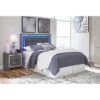 Queen/Full Lodanna Upholstered Panel Headboard Gray - Signature Design By Ashley -Baxton Furniture Store GUEST 32757abf 120b 4744 a5bd 49b6d80ce228