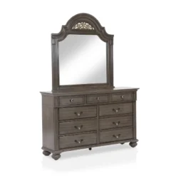 Pennings 9 Drawer Dresser With Mirror Gray - HOMES: Inside + Out -Baxton Furniture Store GUEST 345aa797 5fe8 4378 b5ab 5fbaad5895a4
