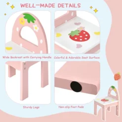 Costway Kids Vanity Princess Makeup Dressing Table Chair Set W/ Tri-fold Mirror Pink 18 Costway Kids Vanity Princess Makeup Dressing Table Chair Set W/ Tri-fold Mirror Pink -Baxton Furniture Store GUEST 36465cf7 321c 4304 97ef 1840aadf60e8