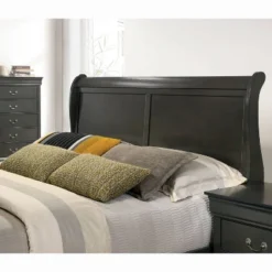 Sliver Sleigh Panel Bed - HOMES: Inside + Out -Baxton Furniture Store GUEST 368d4eb7 8476 4449 8fb5 d80e85a589fc