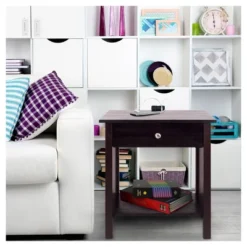 35.1" Nightstand With Usb Port - Flora Home -Baxton Furniture Store GUEST 36dc3c0d 19a2 47f6 b00d 974538f1db53