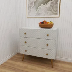 Modern 3 Drawer Wooden Chest White - Olivia & May 23 Modern 3 Drawer Wooden Chest White - Olivia & May -Baxton Furniture Store GUEST 37201981 2074 49e6 94ca f3f2c8d383f1