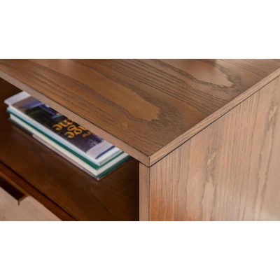Reid 1 Drawer Nightstand Walnut - Linon 11 Reid 1 Drawer Nightstand Walnut - Linon - Image 9