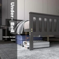 Costway Queen Wood Platform Bed With Headboard And Footboard Mattress Foundation 16 Costway Queen Wood Platform Bed With Headboard And Footboard Mattress Foundation -Baxton Furniture Store GUEST 37377597 6514 4d6b 92d7 ee0cbef1eeb6