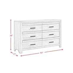 Keely 6 Drawer Dresser White - Picket House Furnishings -Baxton Furniture Store GUEST 37da942f 71a0 4bba add2 3c22894d4120
