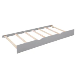 Wooden Platform House Bed With Trundle And Shelf-ModernLuxe -Baxton Furniture Store GUEST 38258cca 43fe 487b a9cf 3f42fd77bcfe