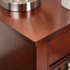 Mereu 1 Drawer Nightstand Cherry - HOMES: Inside + Out -Baxton Furniture Store GUEST 3b2bf761 9b86 4b25 ab01 4e7e9add4d05