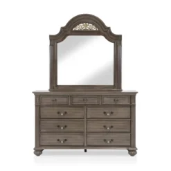 Pennings 9 Drawer Dresser With Mirror Gray - HOMES: Inside + Out -Baxton Furniture Store GUEST 3dbe4e9c f91d 4104 8321 3bb7adc9a1ff