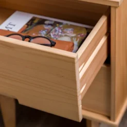 Mid-Century Modern Wood Nightstand - Saracina Home -Baxton Furniture Store GUEST 3ea28490 7685 4c60 a1be 889c69b2af02