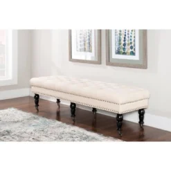 62" Isabelle Bench - Linon 16 62" Isabelle Bench - Linon -Baxton Furniture Store GUEST 40a1c06e c479 497c abd8 d5b7e19334c8