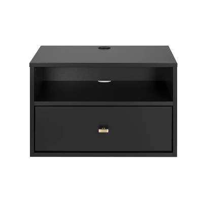Floating 1 Drawer Nightstand With Open Shelf - Prepac 21 Floating 1 Drawer Nightstand With Open Shelf - Prepac - Image 19