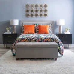 Gloria 2 Drawer Nightstand - Linon -Baxton Furniture Store GUEST 42c8eb35 8afc 4d0a 9311 d02360259074