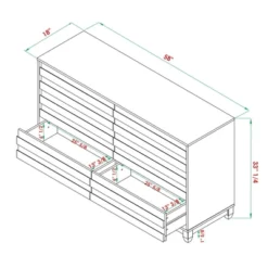 Ilya Solid Wood Modern Panel Front 6 Drawer Dresser - Saracina Home -Baxton Furniture Store GUEST 444194b5 0b39 45be 9090 0d7dbeceade2