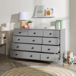 Lauren Classic Transitional 9 Drawer Dresser Storage - Saracina Home 35 Lauren Classic Transitional 9 Drawer Dresser Storage - Saracina Home -Baxton Furniture Store GUEST 44c8d096 3ab9 4901 a314 1cf32de748a9