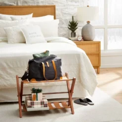 Wood & Cane Transitional Nightstand - Hearth & Hand™ With Magnolia -Baxton Furniture Store GUEST 46a1cd0f 0a1e 45e6 ba36 320a27b743a3