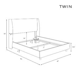 Lauran Wingback Bed In Patterns - Skyline Furniture -Baxton Furniture Store GUEST 475a4a42 d8bf 4078 9119 5ce56350168d