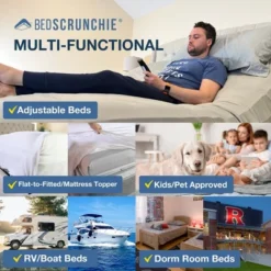 Bed Scrunchie 360 Degree Bed Sheet Tightener And Extender - 1 Pack -Baxton Furniture Store GUEST 47712fcf 9c8f 4030 b6f0 0a6aa355cedb