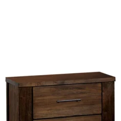 Transitional Nightstand Oak - Benzara