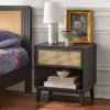 Andros Night Stand With Faux Cane Drawer Front - Buylateral