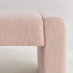 Kaia 47" Contemporary Farmhouse Linen Fabric Waterfall Upholstered Bench-The Pop Maison -Baxton Furniture Store GUEST 4c805270 77b4 4e23 a7d1 537fda327725