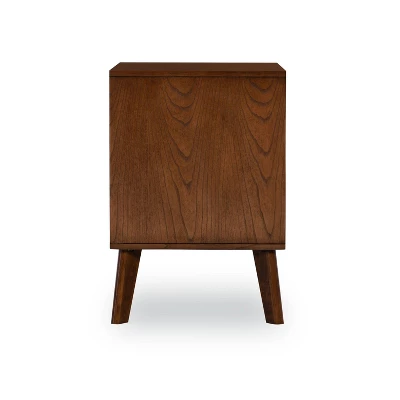 Reid 1 Drawer Nightstand Walnut - Linon 5 Reid 1 Drawer Nightstand Walnut - Linon - Image 3
