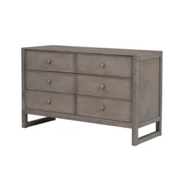 Rustic Wooden Dresser With 6 Drawers, Storage Cabinet For Bedroom - ModernLuxe -Baxton Furniture Store GUEST 519e6ccc 2354 433e 946f d85d9fa53440
