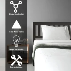 Costway Queen Wood Platform Bed With Headboard And Footboard Mattress Foundation 15 Costway Queen Wood Platform Bed With Headboard And Footboard Mattress Foundation -Baxton Furniture Store GUEST 5259227f e500 4976 a761 489c01cc8c40