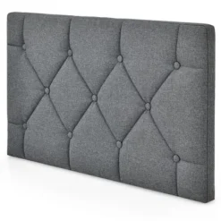Costway Twin Wall-mounted Headboard Linen Fabric Upholstered Padded Easy Assembly -Baxton Furniture Store GUEST 5267bd5f d0a8 47eb 8d53 b06b81129792
