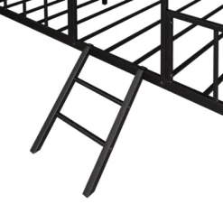 Twin Size Metal House Bed Frame With Slatted Support-ModernLuxe -Baxton Furniture Store GUEST 53cef4dc 788f 4e71 840d 8e78999e83b3