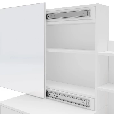 Hannah Vanity With Mirror White - Polifurniture 4 Hannah Vanity With Mirror White - Polifurniture - Image 2