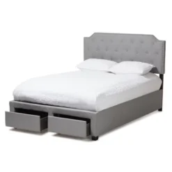 Aubrianne Modern And Contemporary Fabric Upholstered Storage Bed Gray - Baxton Studio -Baxton Furniture Store GUEST 59217790 5984 4015 97c3 2f6a82488228