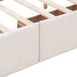 Upholstered Queen Size Platform Bed With Classic Headboard And 4 Drawers-ModernLuxe -Baxton Furniture Store GUEST 5aa0df1a 4a0b 4979 9d58 d96346e01c47