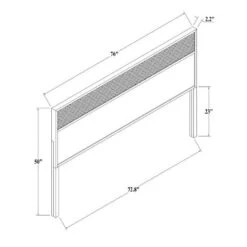 Wood & Cane Transitional Headboard - Hearth & Hand™ With Magnolia -Baxton Furniture Store GUEST 5d33534e d312 4fba a31c c59b7e6b6265