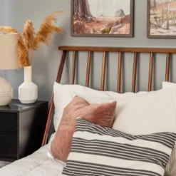 Boho Solid Wood Spindle Platform Bed - Saracina Home -Baxton Furniture Store GUEST 5d564539 27f1 4dd4 a895 beb836e285be