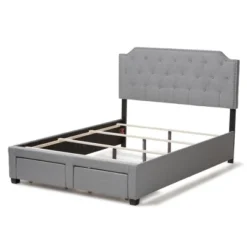 Aubrianne Modern And Contemporary Fabric Upholstered Storage Bed Gray - Baxton Studio -Baxton Furniture Store GUEST 5de37533 5d8a 486e 9aff ff2fe7faf849