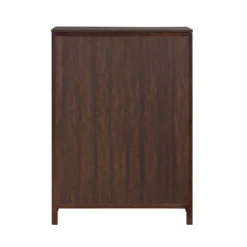 Melonnes 5 Drawer Chest Walnut - HOMES: Inside + Out -Baxton Furniture Store GUEST 5f6c2814 c3d9 44ff 83a8 661ec51999af