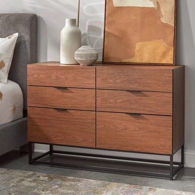 Noble 6 Drawers Dresser Walnut - Buylateral 3 Noble 6 Drawers Dresser Walnut - Buylateral