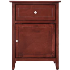 Passion Furniture Lzzy 1-Drawer Nightstand (25 In. H X 15 In. W X 19 In. D) -Baxton Furniture Store GUEST 61fbdfdc 2c9d 4a13 959a dfa953c12c58