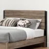 Munich Headboard Weathered Oak/Matte Black - South Shore -Baxton Furniture Store GUEST 6ab0b38e 5a7f 448d b18c 7a6107ab4d24