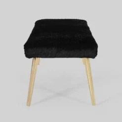 Capernaum Faux Fur Bench - Christopher Knight Home -Baxton Furniture Store GUEST 6abb7c3e 19f4 4c6e 8c0b fb949e1e5479