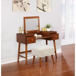 Viola Vanity Set Brown - Linon 36 Viola Vanity Set Brown - Linon -Baxton Furniture Store GUEST 6bf7d989 fd74 4772 b822 8a569a308472