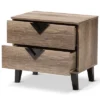 Swanson Modern And Contemporary Wood 2 - Drawer Nightstand - Light Brown - Baxton Studio 2 Swanson Modern And Contemporary Wood 2 - Drawer Nightstand - Light Brown - Baxton Studio -Baxton Furniture Store GUEST 6d9b5a28 801c 4310 94eb e78bafae212c