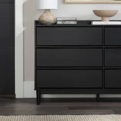 Mid-Century Modern Solid Wood 6 Drawer Double Dresser - Saracina Home 29 Mid-Century Modern Solid Wood 6 Drawer Double Dresser - Saracina Home -Baxton Furniture Store GUEST 6e54a525 852f 4e93 8d57 0eae630fa901