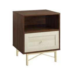 Jones Modern 1 Drawer Nightstand With Cubby - Saracina Home 12 Jones Modern 1 Drawer Nightstand With Cubby - Saracina Home -Baxton Furniture Store GUEST 6f13f88c 3cac 44e6 b504 5bb8686cdfd3