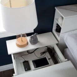 Vito Nightstand Charging Station - South Shore -Baxton Furniture Store GUEST 6fe7e603 ede8 402f a521 64ae9a9f68da