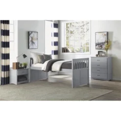 Orion 1-Drawer And 1-Shelf Transitional Wood Nightstand In Gray - Lexicon 7 Orion 1-Drawer And 1-Shelf Transitional Wood Nightstand In Gray - Lexicon -Baxton Furniture Store GUEST 71a10128 470a 4ac1 90b9 471c54fdd8af